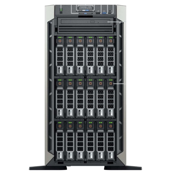 Server Dell PowerEdge T640 18x3.5" with 2x Silver 4114, 32GB RAM, H730p, 2x 960GB SSD SATA 2.5", 2x PSU 750W, iDRAC9 Enterprise
