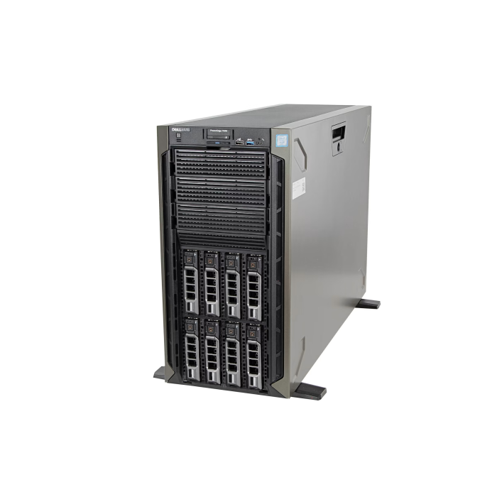 Server Dell PowerEdge T640 8x3.5" with 1x Silver 4108, 16GB RAM, H330+, 2x 500GB SATA 2.5", 2x PSU, iDRAC 9 Enterprise