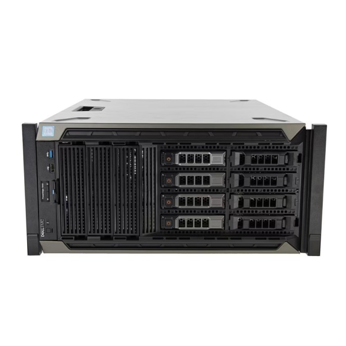 Server Dell PowerEdge T640 8x3.5" with 2x Platinum 8260, 384GB RAM, HBA330, BOSS-S1 with 2x 240GB SSD SATA RI M.2, 6x 1.92TB SSD SATA 2.5", 2x PSU 495W, bezel, iDRAC9 Enterprise