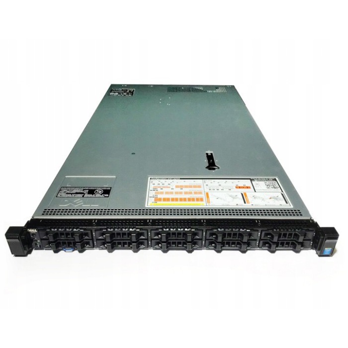 Server Dell R630 10x2.5" with 1xE5-2630v3 32GB RAM 1x240GB SSD SATA 2.5 H730 4x1GbE 2xPSU iDRAC 8 Enterprise Rails
