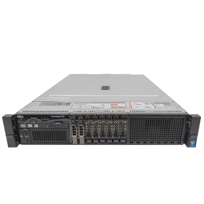 Server Dell R730 8x2.5" with 2xE5-2667 v4, 32GB RAM, H730, 2x 960GB SSD SATA 2.5", 4x1GbE, 2xPSU, Rails, iDRAC 8 Enterprise