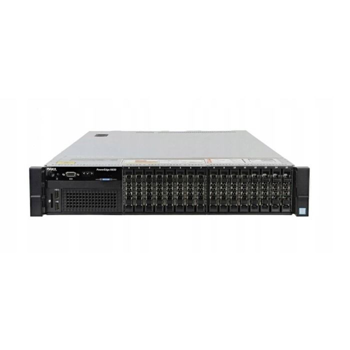 Server Dell R830 16x2.5" with 4x E5-4655 v4, 64GB RAM, H730P, 2x 960GB SSD SATA, 4x1GbE, 2xPSU, Rails, iDRAC8 Enterprise