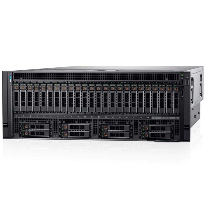 Server Dell R940xa 32x2.5" (4xNVMe) with 4x Gold 6130, 64GB RAM, H730P, 2x 960GB SSD SATA 2.5", 4x1GbE, 2xPSU, Rails, iDRAC 9 Enterprise