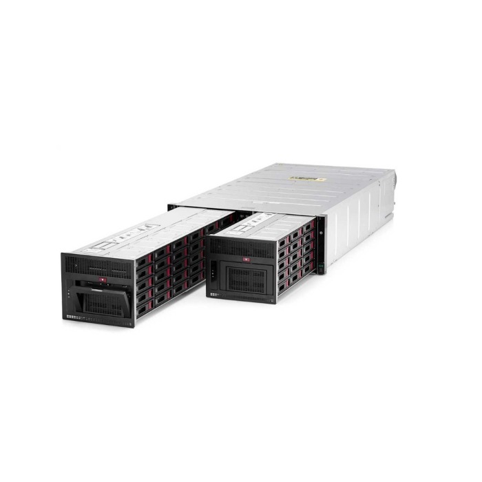 Server HPE Apollo 4510 Gen10 60x3.5" with XL450 (with 2x Platinum 8164 core 2GHz, 1TB RAM, P408i-a), 12x 14TB SAS 3.5", 2x P408i-p, 2x 10/25GbE, 4x PSU, rails