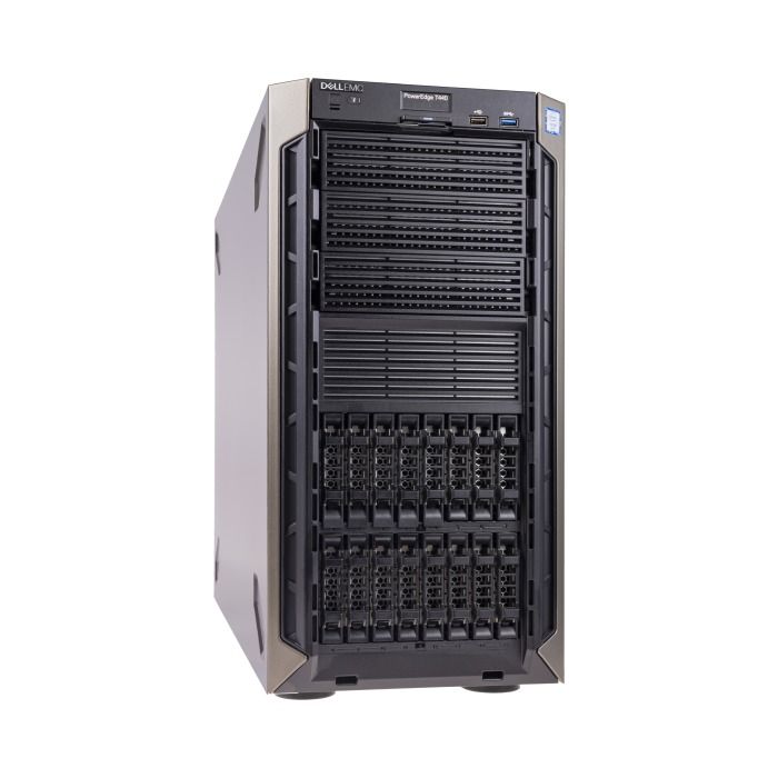 Server T440 16x2.5" with 1x Gold 5118, 32GB RAM, H330+, 4x480GB SATA SSD, 2x 960GB SATA SSD 2.5", 2xPSU iDRAC 9 Enterprise