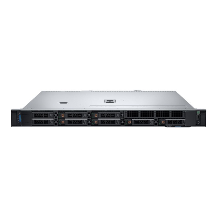 Serwer Dell PowerEdge R360 8x2.5" z E-2414, 64GB RAM, H355, 2x 960GB SSD SAS 12G RI 2.5", 4x25GbE SFP28, 2x PSU 600W, szyny, iDRAC 9 Enterprise