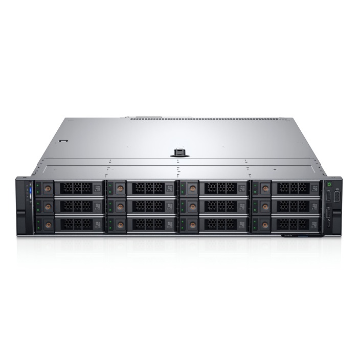 Serwer Dell PowerEdge R7515 12x3.5" z 1x EPYC 7262, 128GB RAM, H330, 1x10GbE, 2x PSU 750W, szyny, iDRAC9 Enterprise