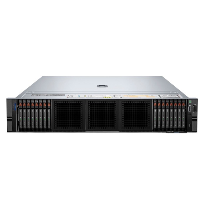 Serwer Dell PowerEdge R7625 16xE3.S z 2x EPYC 9734, 512GB, 2x H755N, BOSS-N1 (2x Dell 960GB SSD NVMe M.2), 16x 7.68TB E3.S NVMe, 1x200GbE QSFP56, 4x Nvidia L4 24GB, 2x PSU, szyny, maskownica, iDRAC9 Enterprise