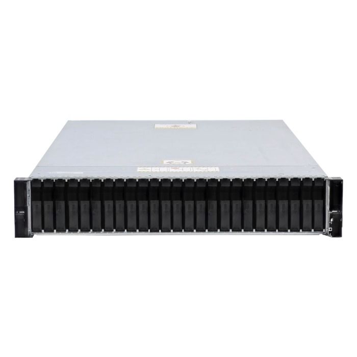 Storage Array Dell EMC PowerStore 1000T with 6x 1.92TB SSD NVMe 2.5", 2x8GB SSD NVMe 2.5", 2x 4x10GbE SFP+ module, 8x 10Gb SFP+ transceiver, 2x 4x32GB FC module, 8x SFP+ 32Gb transceiver, 2x PSU. bezel