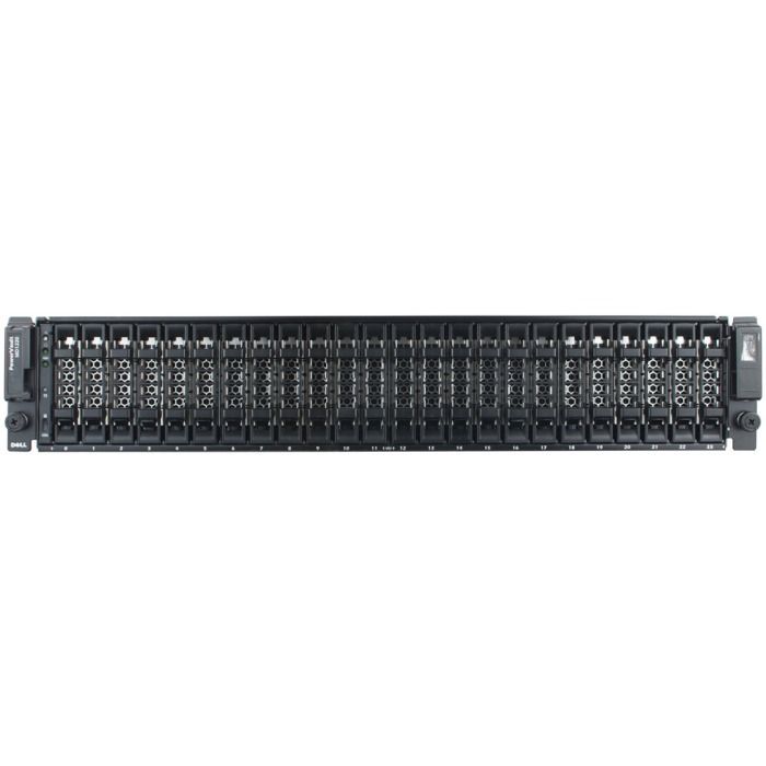 Storage Array Dell PowerVault MD1220 24x2.5" with 2x Controller SAS, 2x PSU, rails