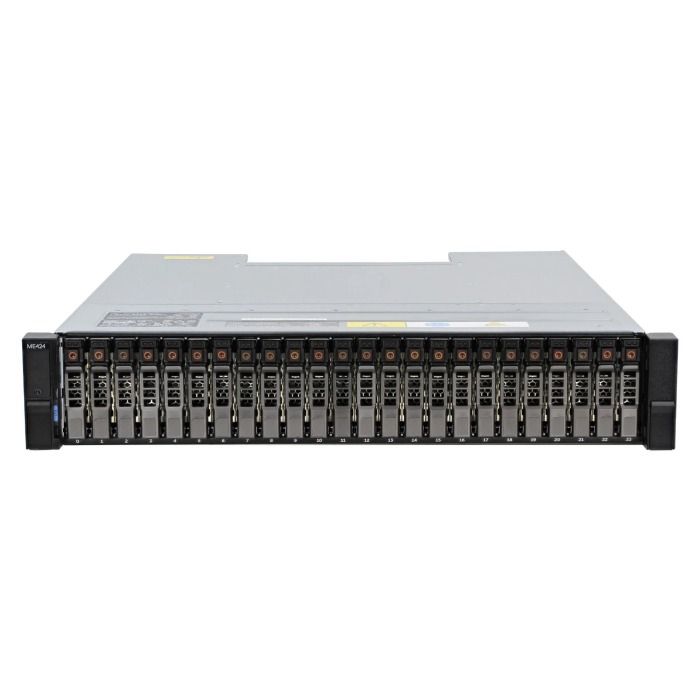 Storage expansion enclosure Dell PowerVault ME424 24x2.5 with 2x Controller EMM, 2x PSU, Rails