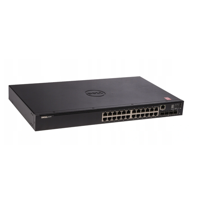 Switch Dell Networking N1524 4x10GbE SFP+ 24x1GbE RJ45 F2R 