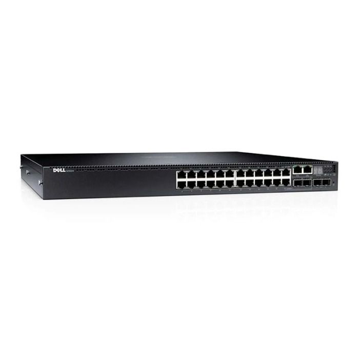 Switch Dell Networking N3024P 24x1GbE PoE 2x10GbE SFP+ F2R 
