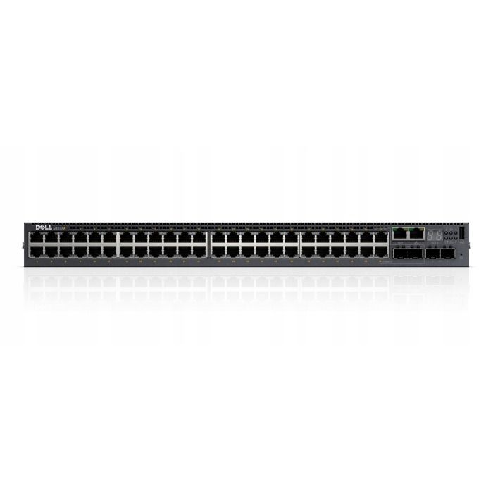 Switch Dell Networking N3048P 48x1GbE PoE+ 2x10GbE SFP+ F2R Normal Flow, 1xPSU, 1xFAN