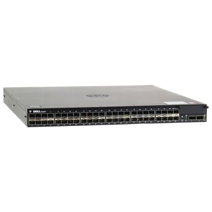 Switch Dell Networking N4064F 48x10GbE SFP+ 2x40GbE QSFP+ F2R Normal Flow, 2x PSU, 2x FAN