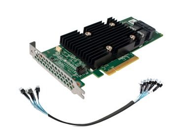 Controller HBA 4x NVMe U.2.+ Cable for Dell PowerEdge R630 10x2.5"