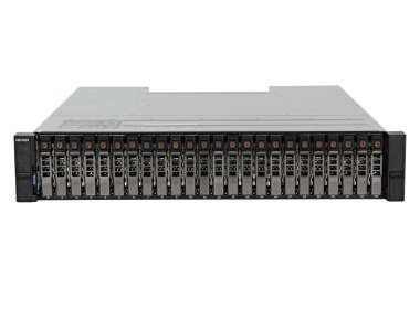 Dell PowerVault storage array ME4024 with 2x FC (10/16Gb) controller, 6x 1.92TB SSD SAS, 2x 580W AC PSU, rails, bezel