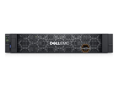 Dell PowerVault storage array ME5012 with 2x iSCSI (10/25GbE SFP28) controller, 6x 4TB HDD SAS, rails, bezel