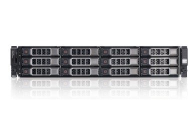 Disk-Array Dell PowerVault MD1200 mit 2x Dell PowerVault MD1200 512MB 2xSFF-8088 6Gb SAS, 2x PSU, schienen und befestigungsteile