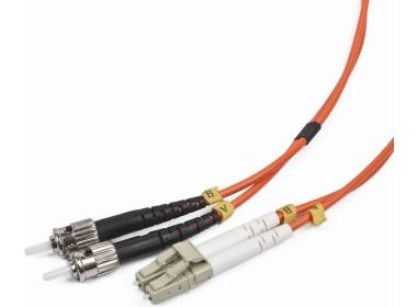 Fiber optic cable Gembird LC-ST Duplex MM 50/125 OM2 2m CFO-LCST-OM2-2M