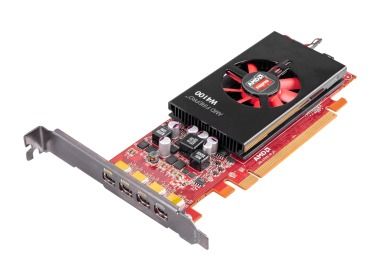 GPU AMD FirePro W4100 2GB 4x mDP 1.2 PCIe 3.0x16 50W 25D14