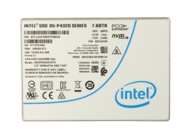 Hard drive Intel D5-P4320 7.68TB SSD NVMe PCIe 3.1x4 U.2 2.5" QLC SSDPE2NV076T8