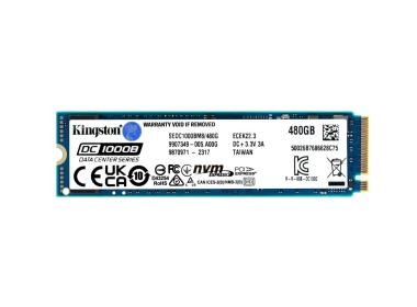 Hard drive Kingston 480GB SSD NVMe PCIe 3.0 M.2 2280 3D TLC NAND RI SEDC1000BM8/480G