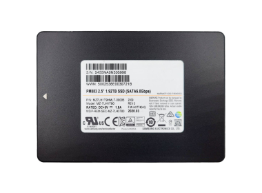 Hard drive Samsung 1.92TB SSD SATA 6G 2.5" TLC RI AES-256 512 MZ7LH1T9HMLT-00005