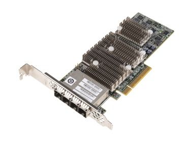 HBA SAS Dell LSI 9206-16E Adapter PCI-E 3.0x8 4xSFF-8644 6Gb SAS 6Gb SATA 1V1W2