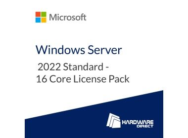 License Windows Server 2022 Standard - 16 Core License Pack