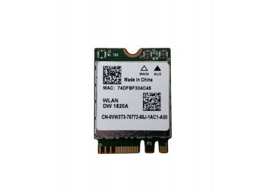Network interface card Dell DW1820A module M.2 Wi-Fi 5 Dual band, Bluetooth 4.1 VW3T3