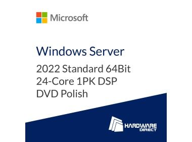 Operating System Microsoft Windows Server 2022 Standard 64Bit 24-Core 1PK DSP DVD Polish