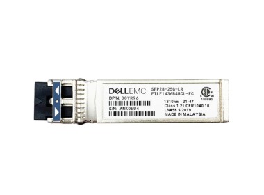 Optical transceiver Dell 25Gb/s SFP28 LC-LC 1310nm SM 10Km 0YR96