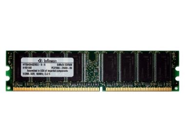 Pamięć RAM Infineon 512MB PC-2700U DDR UDIMM 333 HYS64D64329GU-6-A