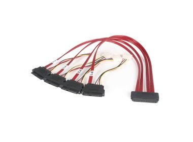 SAS cable StarTech 1x SFF-8484 to 4x SFF-8482 80cm