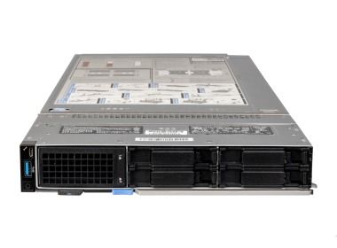 Server Dell PowerEdge MX750c 4x2.5" with 2xSilver 4310, 256GB RAM, S150, 4x1.92TB SATA SSD, 2x10GbE SFP+, iDRAC9 Enterprise