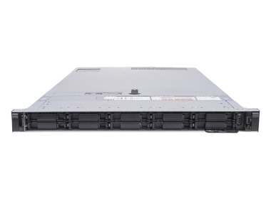 Server Dell PowerEdge R640 10x2.5" NVMe with 2x Silver 4108, 64GB RAM, HBA330, 4x1GbE RJ45, 2x PSU, rails, iDRAC 9