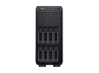 Server Dell PowerEdge T350 8x3.5" with 1x E-2374G, 16GB RAM, H755, 2x 1.92TB SSD SAS 12G RI 2.5", 2x25GbE SFP28, 2x PSU 600W, iDRAC9 Enterprise