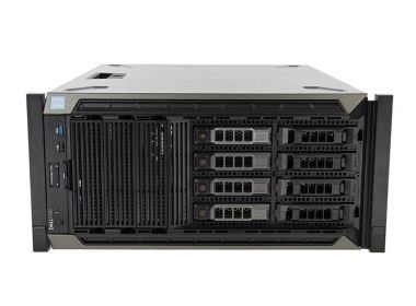 Server Dell PowerEdge T640 8x3.5" with 2x Platinum 8260, 384GB RAM, BOSS-S1 card with 2x240GB SSD SATA M.2, 6x 1.92TB SSD SATA 2.5", 2x10/25GbE SFP28, 2x PSU, rails, bezel, iDRAC 9
