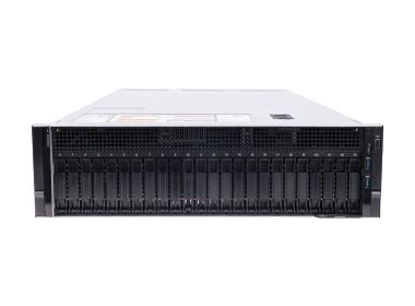 Server Dell R940 24x2.5" (12xNVMe) with 4x Gold 6154, 64GB RAM, H730P, 2x 960GB SSD SATA 2.5", 4x1GbE, 2xPSU, Rails, iDRAC 9 Enterprise
