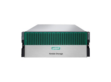 Storage array HPE Nimble HF40 24x3.5" with 4x Silver 4110, 128GB RAM, 2x 8GB DDR4 NVDIMM-N, 21x 6TB 12G SAS 3.5", 4x 1.92TB 6G SATA 2.5", 21x Caddy 3.5", 6x Caddy 2.5" (with adapter), 4x10GbE SFP+, 2xPSU 3000W