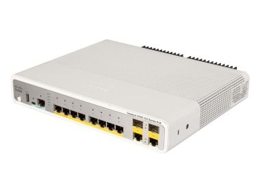 Switch Cisco Catalyst 3560-CG-8PC-S 8x1GbE BASE-T PoE+ 124W 2x Dual Uplink, IP Base WS-C3560CG-8PC-S