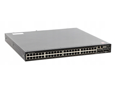 Switch Dell Networking N3048EP-ON 48x1GbE PoE+ 2x10GbE SFP+ F2R Normal Flow, 2xPSU, 1xFan