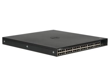 Switch Dell Networking N4064 48x10GbE BASE-T R2F Reverse Flow 2xPSU, 2xWentylator, szyny